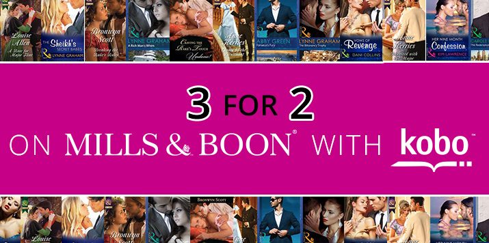 Get 3 for 2 on Mills & Boon romance this January…