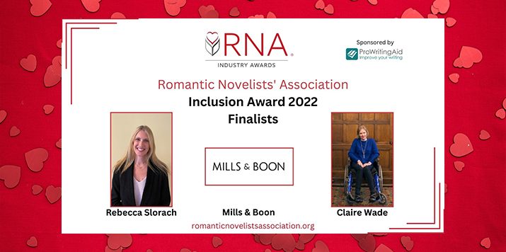 Mills & Boon and Becky Slorach shortlisted for RNA Industry Awards 2022!